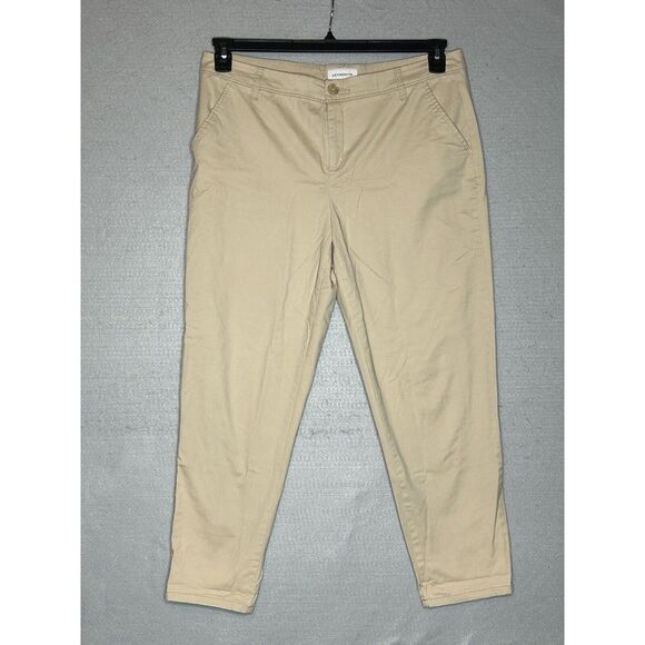 Liz Claiborne Womens Classic Size 12‎ Khaki Dress Pants Casual Chino Stretch - Picture 2 of 8